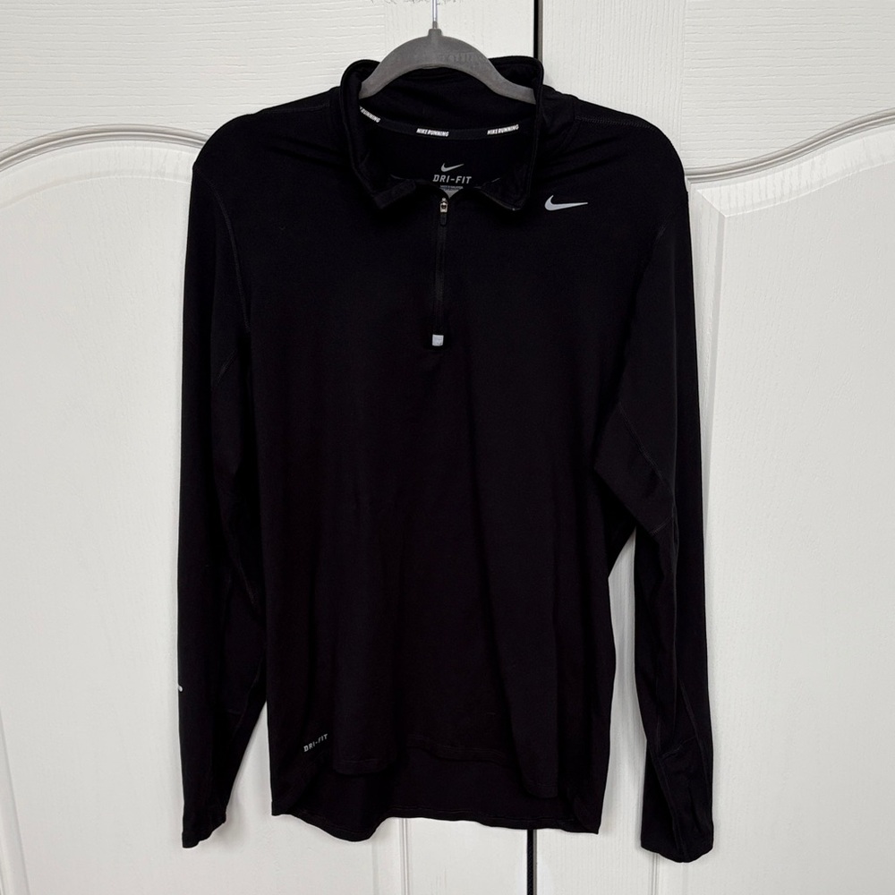 Nike Black Dri-FIT Quarter-Zip Pullover